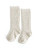 Little Stocking Co Cable Knit Knee High Socks in Heathered Ivory