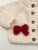 The Blueberry Hill Red Bow Sweater Cardigan