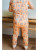 Southern Slumber Easter Orange Bunny 2 Piece Bamboo Pajama Set