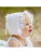 Huggalugs White Heart Eyelet Bonnet