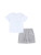 Lil Cactus Gray Gingham Golf Tee and Shorts Two PIece Set