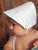 Huggalugs Boys Solid White Bonnet