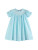 Lil Cactus Light Blue Daisy Smocked Bishop Dress