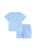 Lil Cactus Light Blue Big Brother Smocked Shirt and Shorts Set