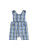 Lil Cactus Blue and Green Criss Cross Shortalls Romper