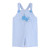 Lil Cactus Blue Gingham Whale Overall Shortalls Romper
