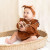 Viverano Organics Floral Embroidered Baby Corduroy Romper in Rust