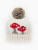 Huggalugs Mushroom Hand Knitted Beanie Hat in Natural