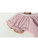 Lil Cactus Purple Pinstripe Turkey Smocked Bishop Dress