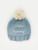 Huggalugs Snow Bunny Surf Blue Beanie Hat
