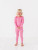 Macaron + Me Pink Leopard Long Sleeve Two Piece Jammies Bamboo Pajamas Set