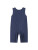 Lil Cactus Navy Blue Santa Christmas Smocked Overalls