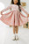 Ollie Jay Gwendolyn Dress in Crushed Blush Velvet