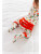Macaron + Me Christmas Candy Canes Footsie Zip Sleeper