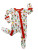Macaron + Me Christmas Candy Canes Footsie Zip Sleeper