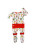 Macaron + Me Christmas Candy Canes Footsie Zip Sleeper