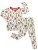 Macaron + Me Christmas Candy Canes Bamboo 2 Piece Jammies Pajamas Set