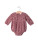 City Mouse Studio Long Sleeve Shortie Romper- Fall Plum Birds