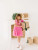 Ollie Jay Diana Puff Dress in Bubblegum Confetti