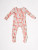 Ollie Jay Christmas Zippy Bamboo Baby Pajama in Santa Cocoa