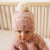 Huggalugs Snow Bunny Rosy Pink Beanie Hat