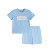 Lil Cactus Light Blue Easter Smocked T-Shirt and Shorts Set -- Chicks and Bunnies