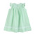 Lil Cactus Green Seersucker Easter Bunny Smocked Bishop Dress