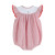 Lil Cactus Red Seersucker Strawberry Smocked Romper