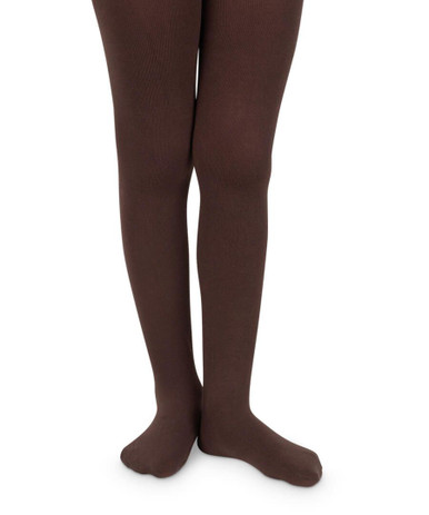 Jefferies Socks Chocolate Brown Pima Cotton Tights Babies to Big Girls -  SnapdragonsBaby