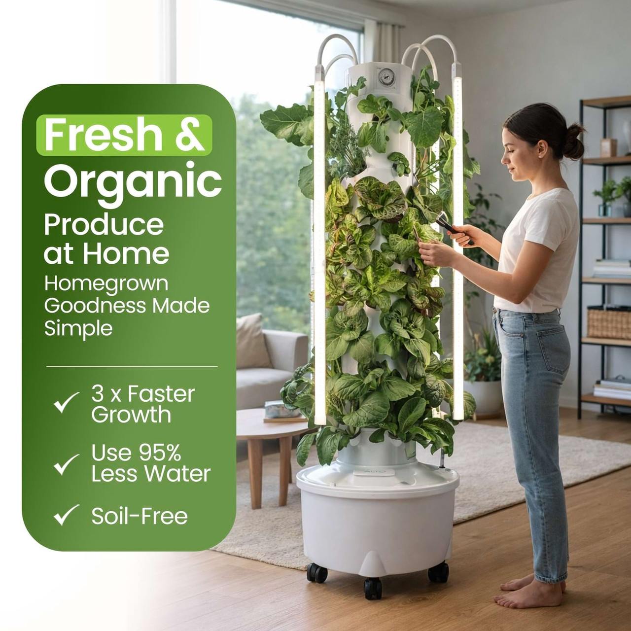 Aeroponic Tower Garden | Tower for 40 Plants | ALTO Garden