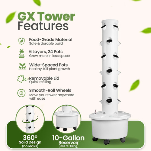 garden tower features