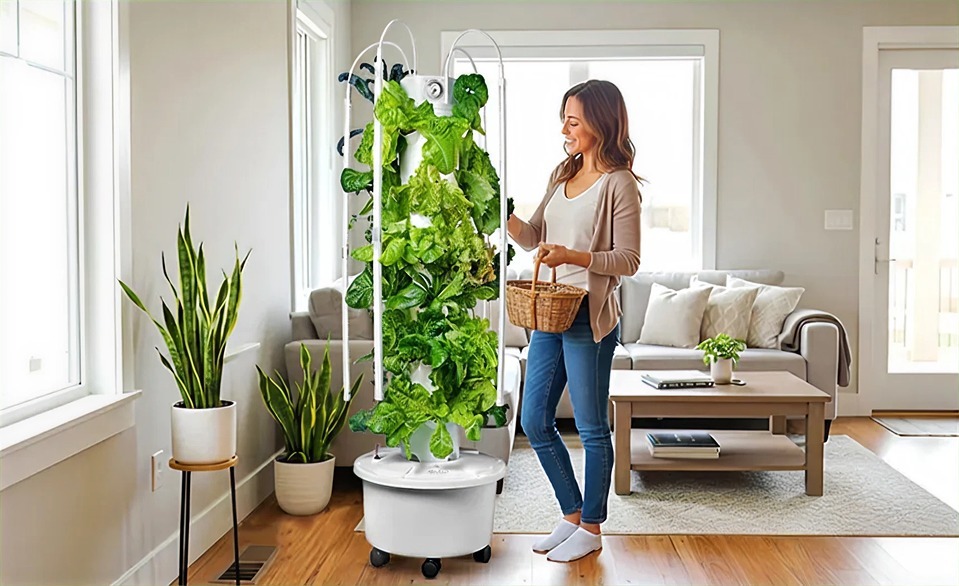 Garden tower for fast growth