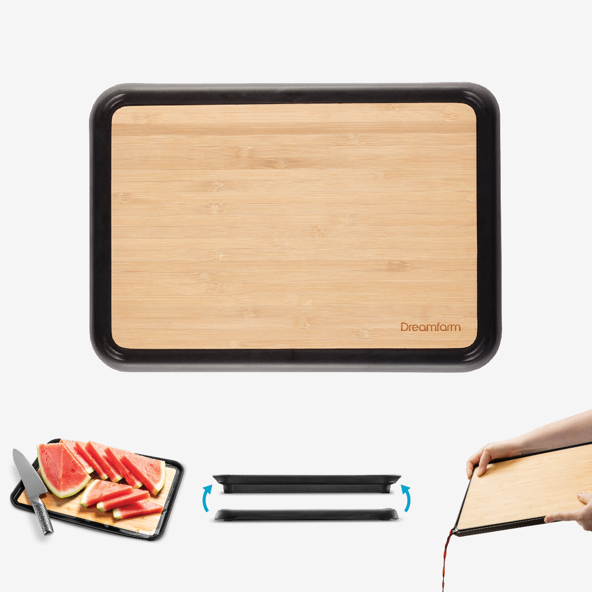 Dreamfarm Fledge Bamboo Cutting Board - Thumbnail 5