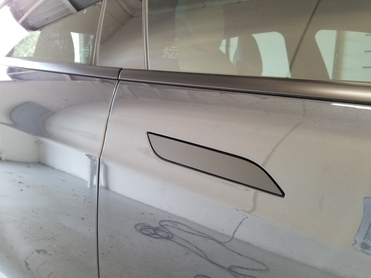 Model S - Tesla Door Handle Chrome Delete (Front.Rear,Right, Left) - JDMFV  WRAPS