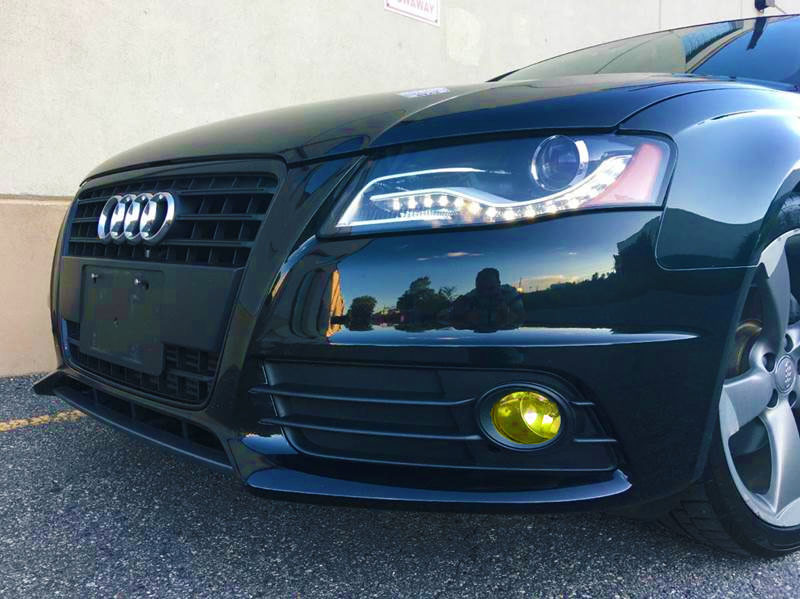 Yellow Fog Light Overlays (0912 Audi A4/S4) JDMFV Fanatic Wraps