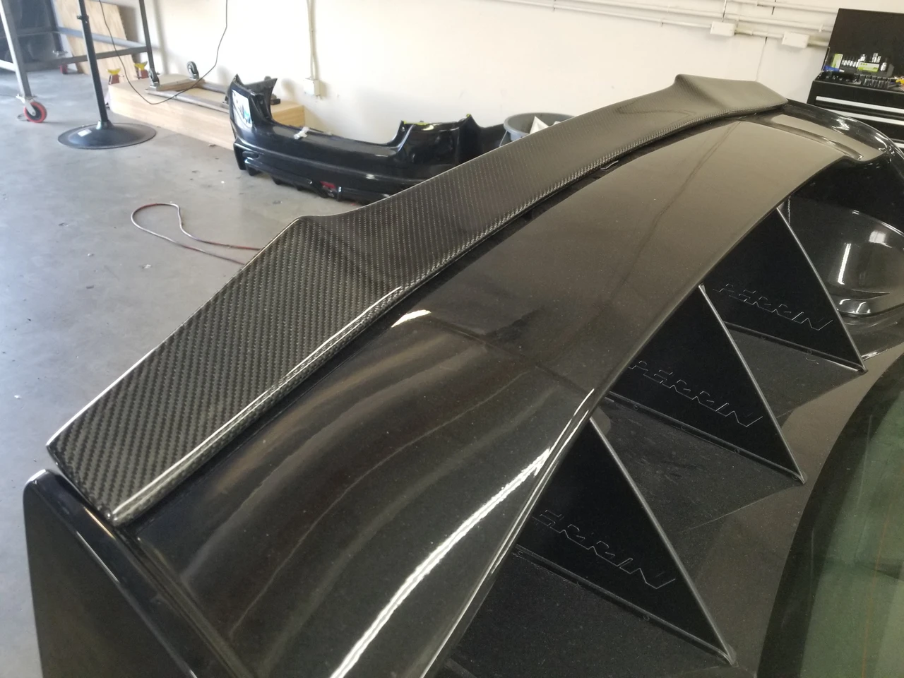 Carbon Fiber Gurney Flap / Trunk Spoiler For 2021+ Subaru WRX STI 4th Gen (V2 Style)