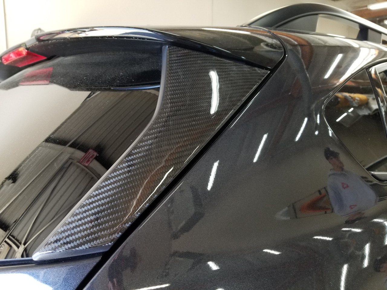 100% Real Carbon Fiber Door PIllars A,B & C, Hatch - 16 pcs (2018-2022  Crosstek/Impreza Hatchback)