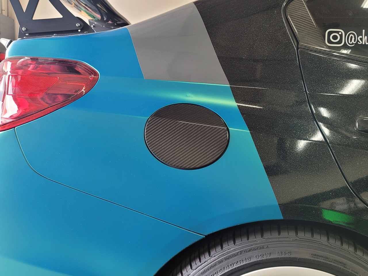 Carbon Fiber Fuel Door Cover (15-20 WRX STI) - JDMFV WRAPS