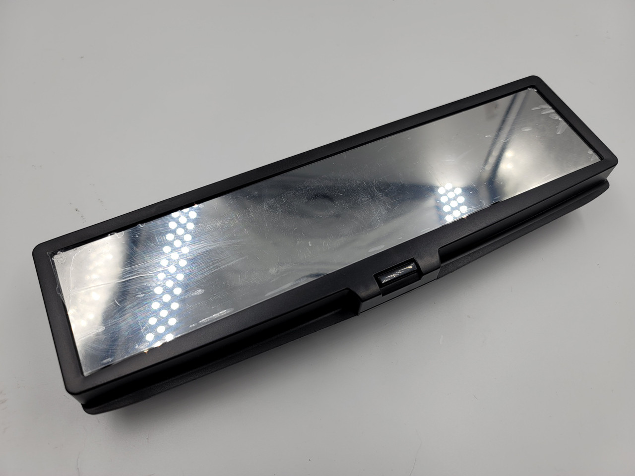 LED Infinity Galaxy Rear View Mirror Clip On Flat Broadway 280mm BLUE