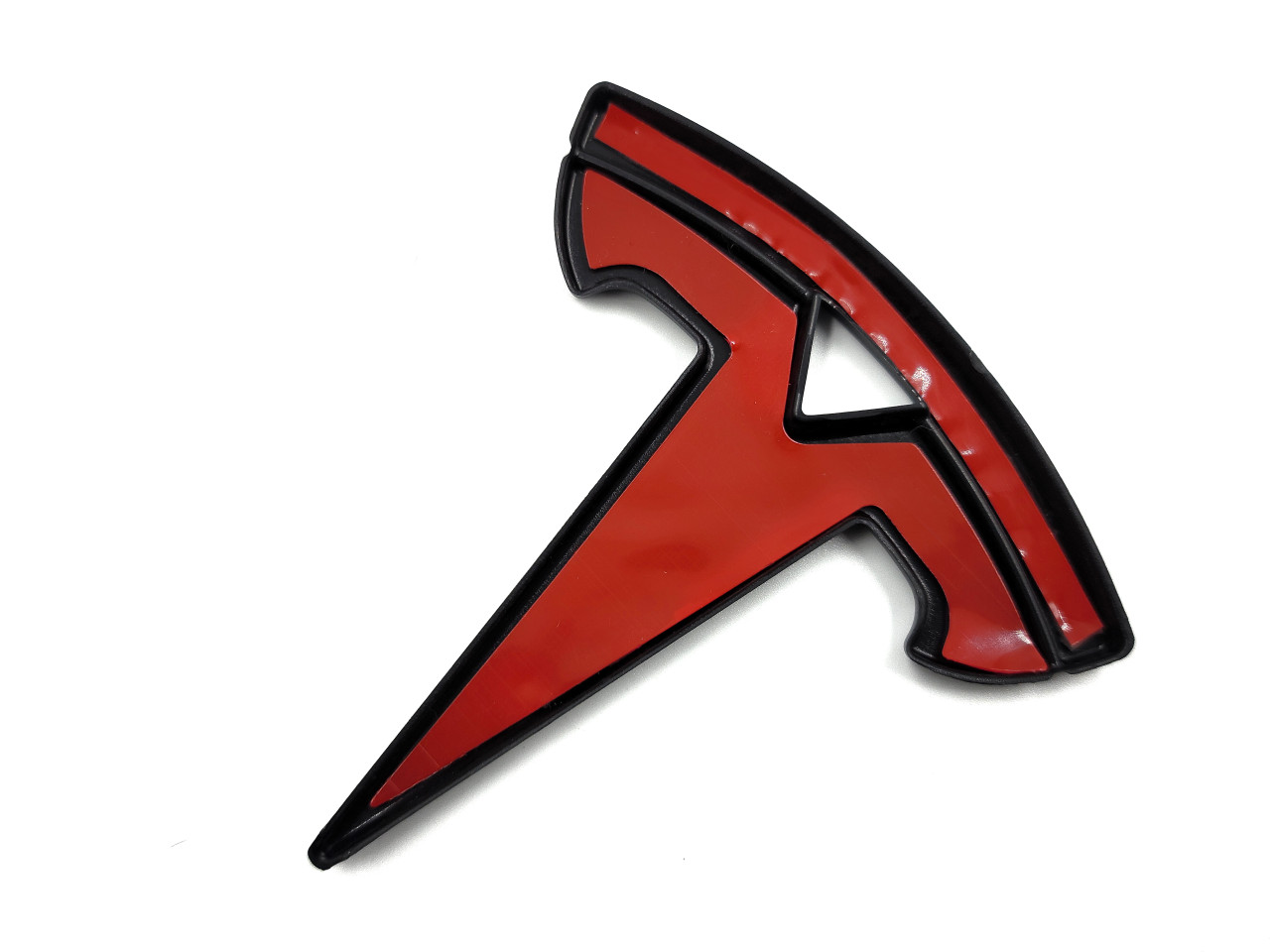 tesla logo red