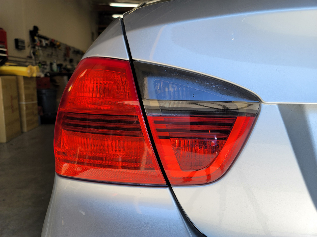 bmw e90 smoked tail lights