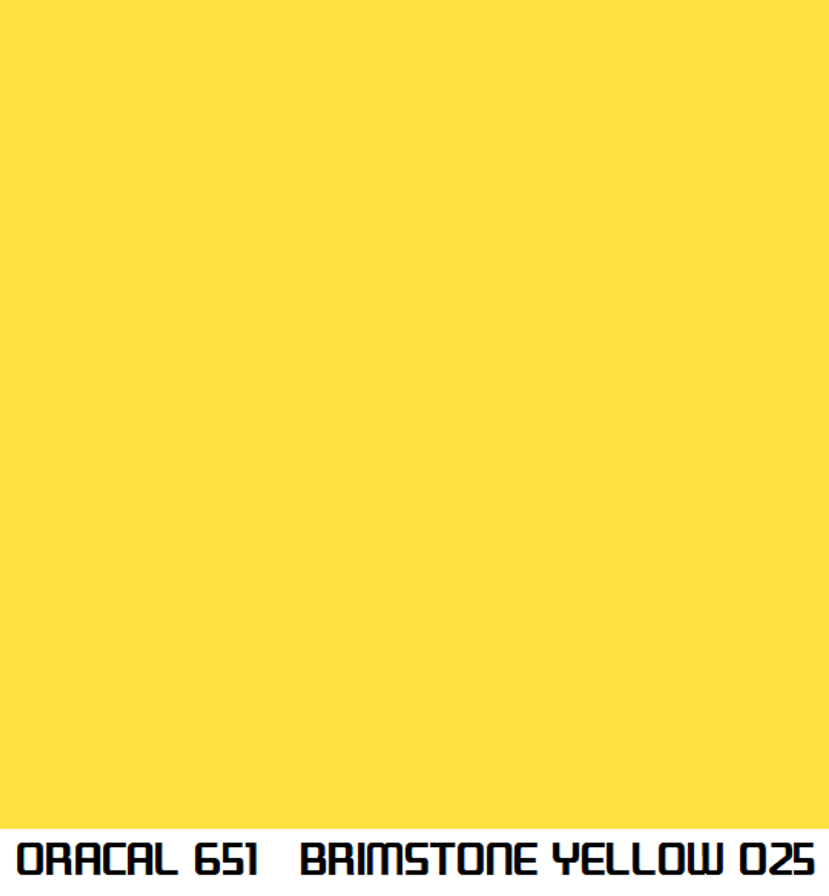 Brimstone Yellow ORACAL 651 Adhesive Vinyl Rolls – shopcraftables