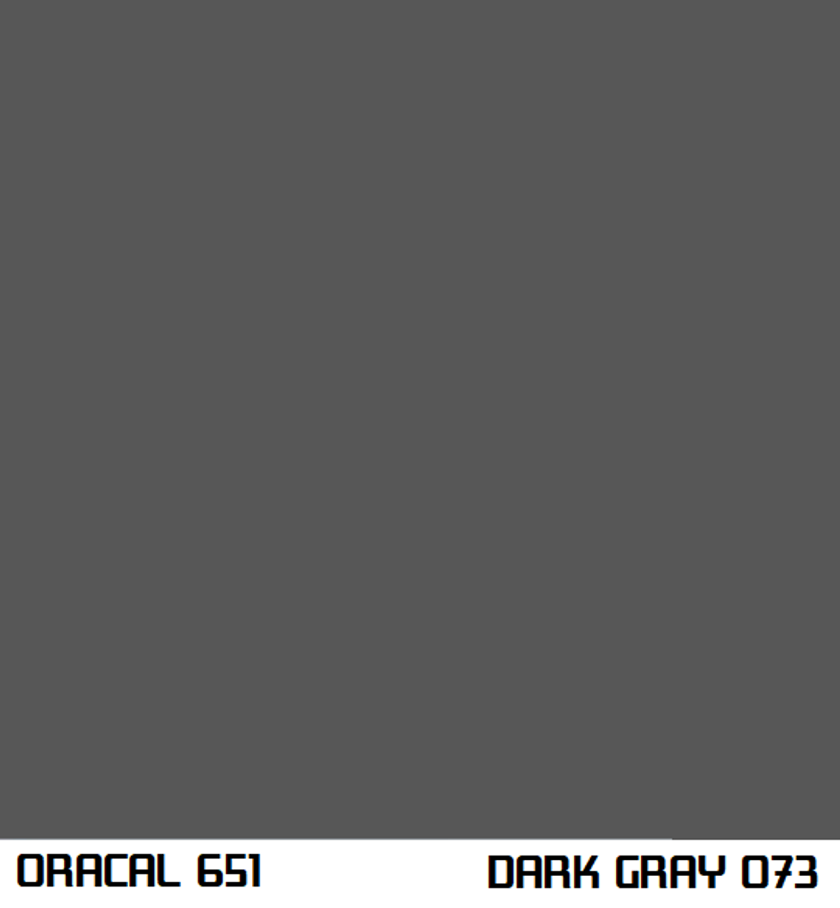 Oracal 651 Permanent Adhesive Vinyl Gloss - Color: Dark Gray 073 - JDMFV  WRAPS