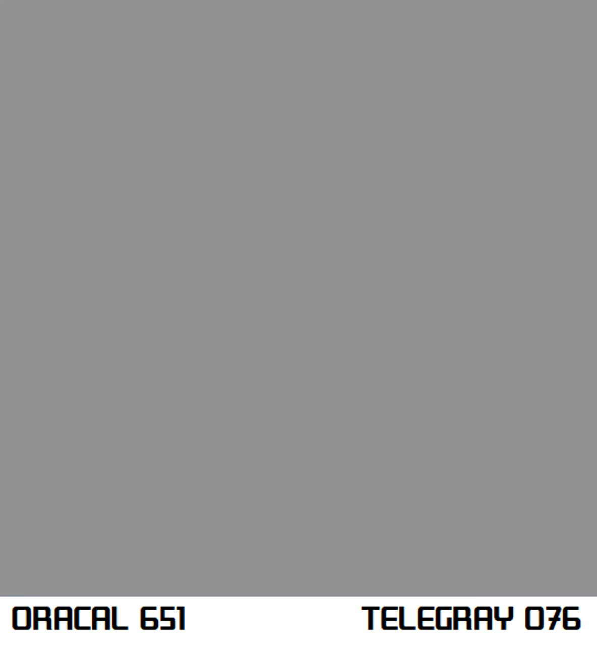 Oracal 651 Permanent Adhesive Vinyl Gloss - Telegray 076 - JDMFV WRAPS