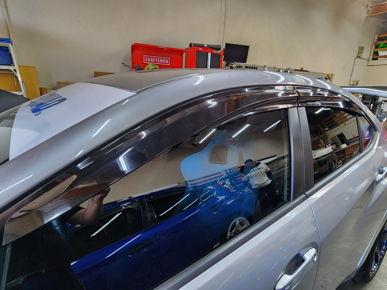 Window Visors Rain Guard Deflectors 3d Wavy Mugen Style (2022-2026