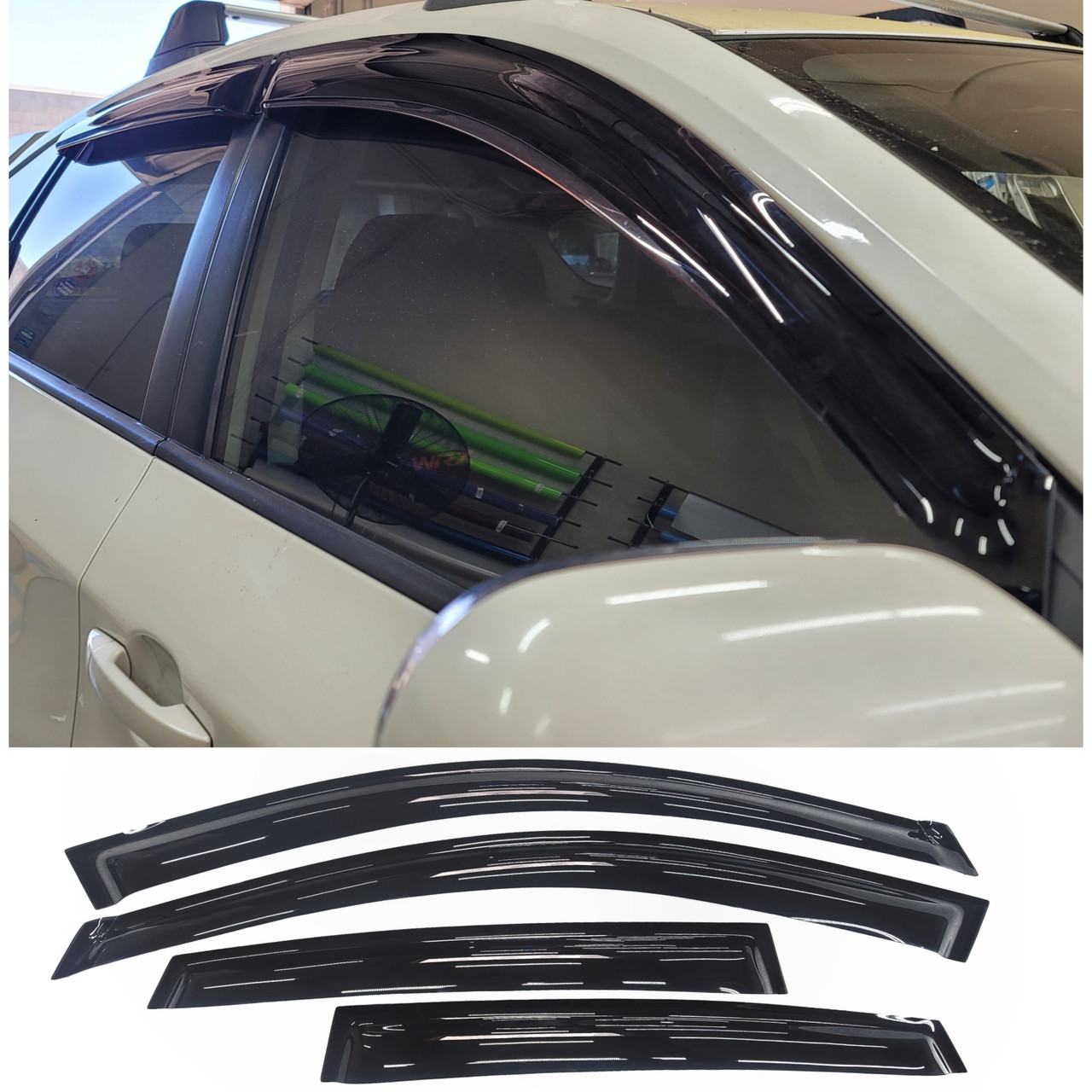 **「RT-6929018241」** Window Visors Rain Guard Deflectors (2008-2014 Impreza WRX/STI