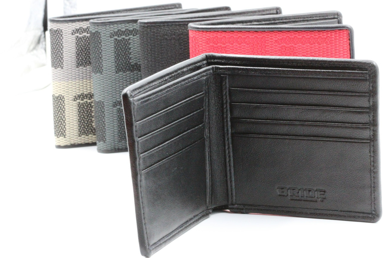Bride Wallet Racing JDM Bride Logo Gradation Racing Wallets - Red, Gray, Gradiaton, Black, Blue
