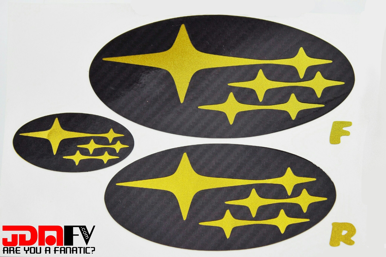 08-2017 Lancer EVOX EVO Emblem FRONT & REAR Overlays Decal Wrap JDM PRECUT Inlay - Foto 7