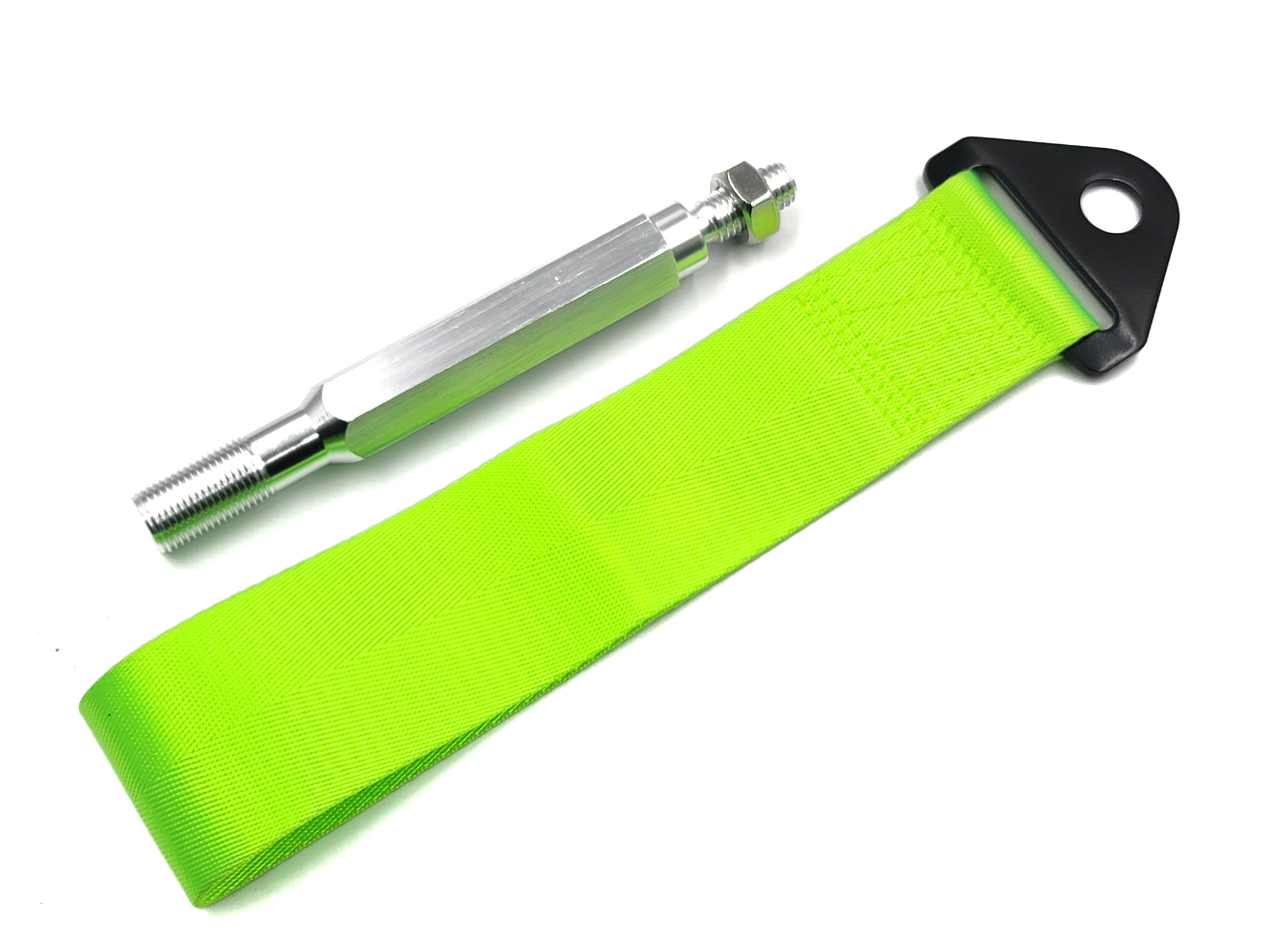 Tow Strap Front or Rear with Mounting Rod Neon/Fluorescent Yellow
