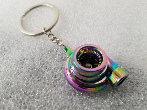 Neo Chrome Turbo Turbine Keychain 